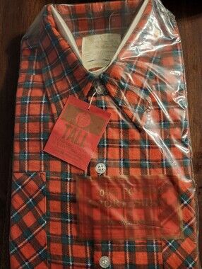 Vintage New Sears King's Road Plaid Shirt Tall Medium